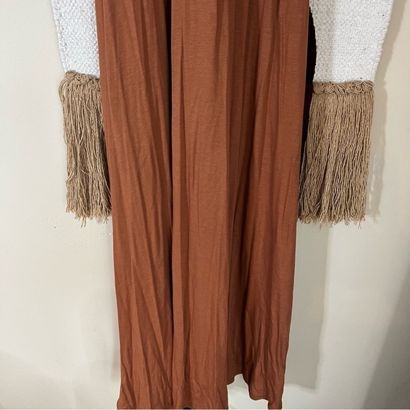 Soft surroundings Santiago brown maxi dress Pima cotton size small p - Picture 5 of 9